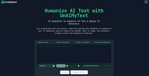 image of UnAIMyText